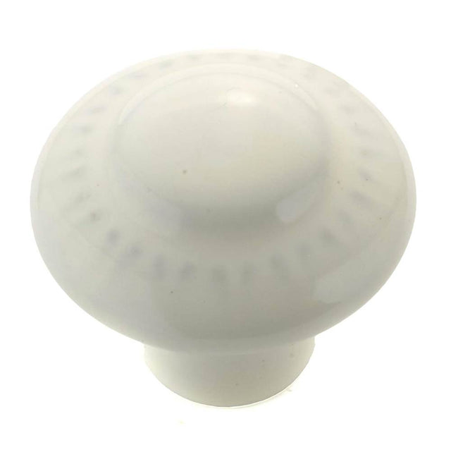 Richelieu America - Traditional Ceramic Knob - 1322 - White