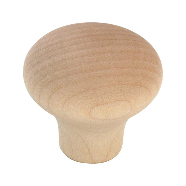 Richelieu America - Eclectic Wood Knob - 50 - Unfinished Maple