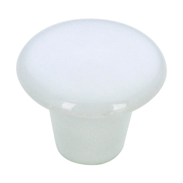 Richelieu America - Contemporary Ceramic Knob - 3385 - White