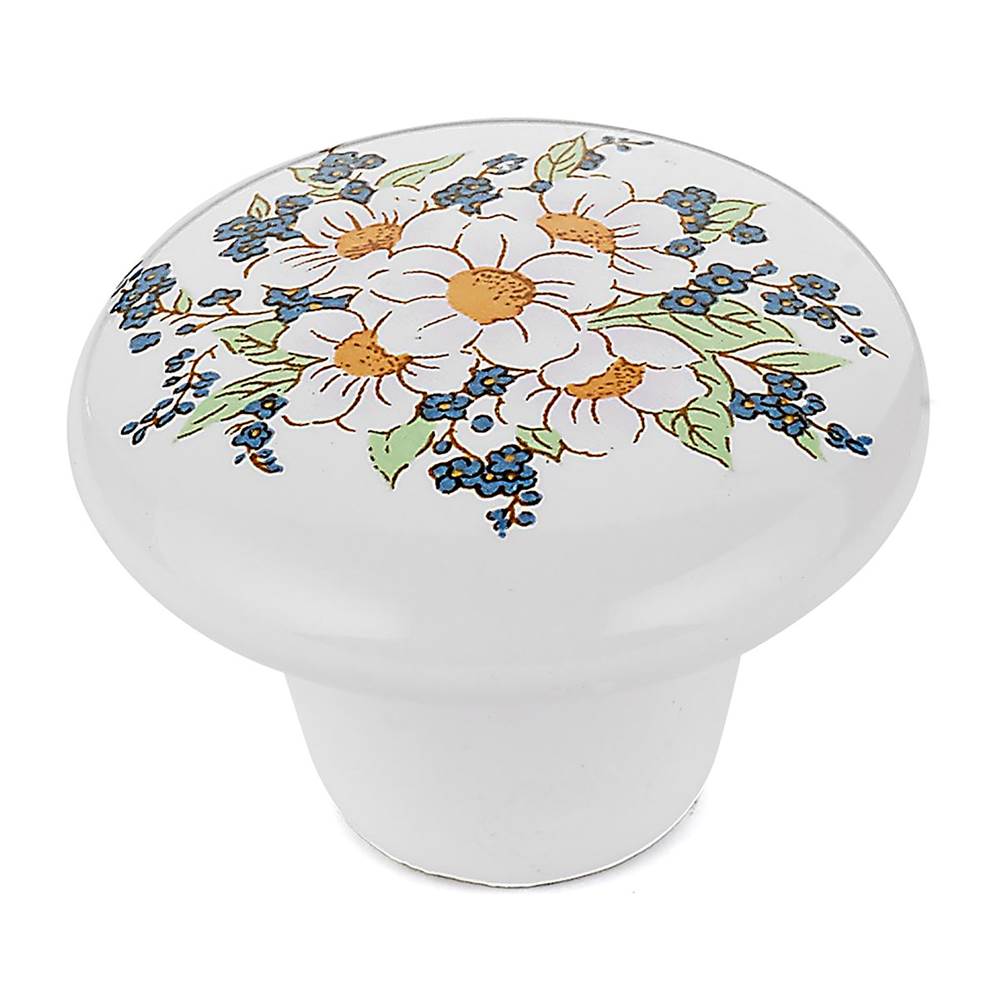 Richelieu America - Eclectic Ceramic Knob - 6006 - Flower Bouquet