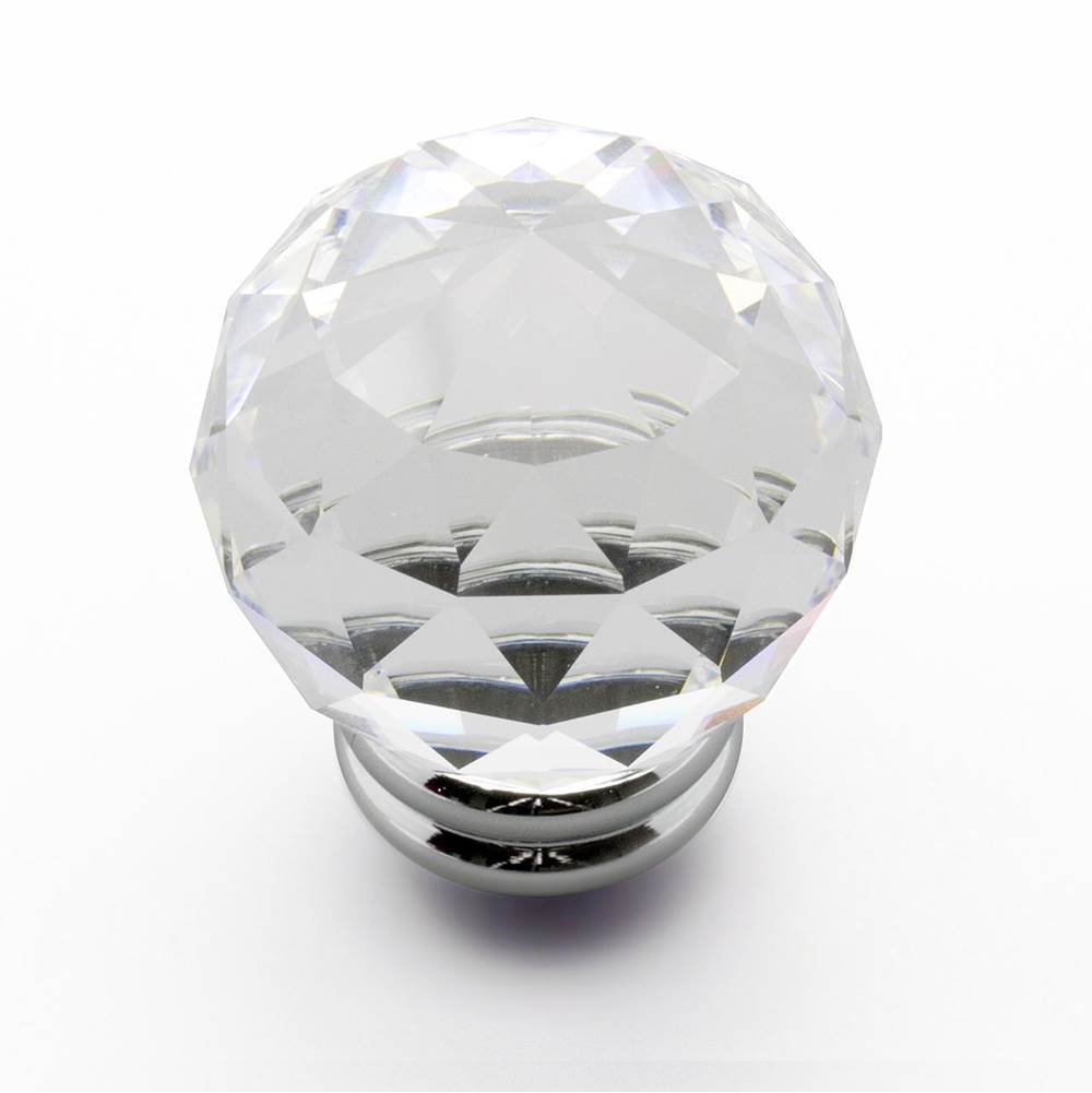 Richelieu America - Contemporary Swarovski Crystal and Metal Knob - 5036 - Clear