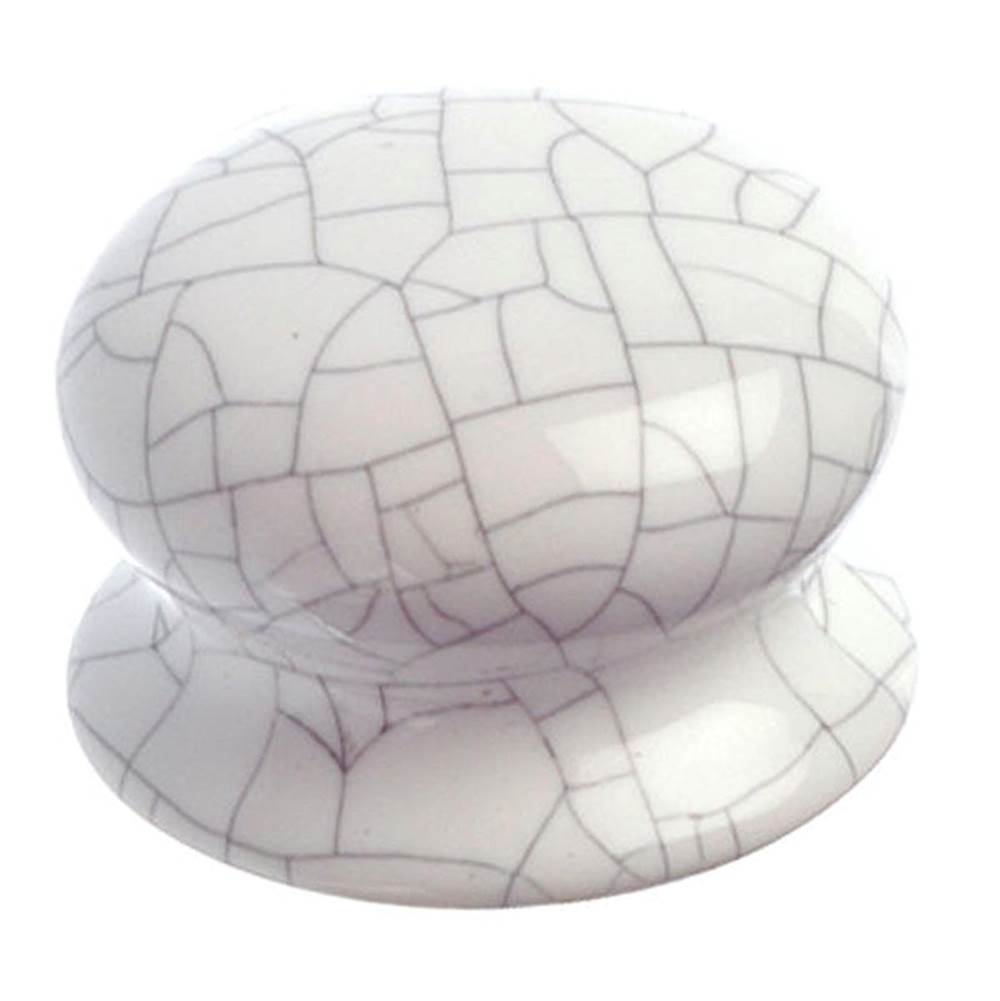 Richelieu America - Eclectic Ceramic Knob - 5223 - Crackle White
