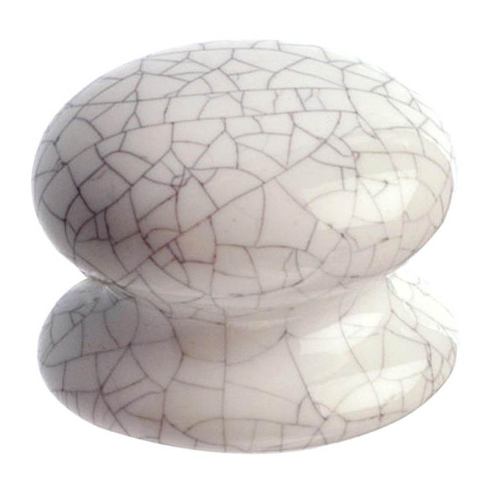 Richelieu America - Eclectic Ceramic Knob - 5223 - Crackle White