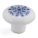 Richelieu America - Eclectic Ceramic Knob - 6003 - Blue Mosaic