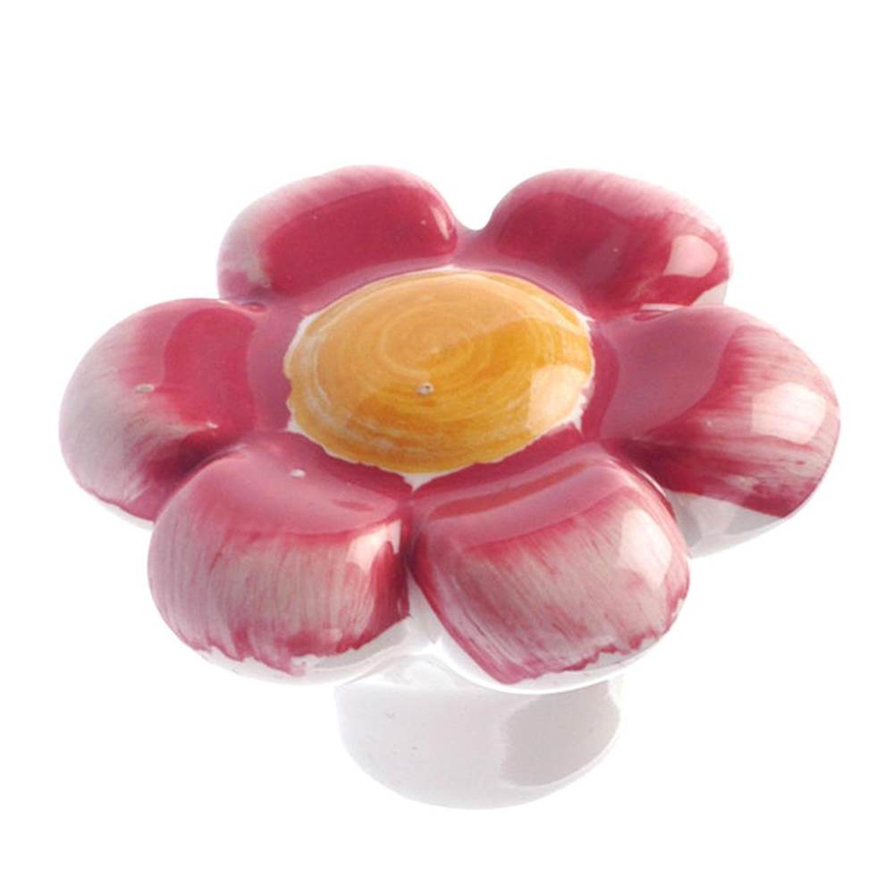Richelieu America - Eclectic Ceramic Knob - 125 - Pastel Red
