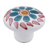 Richelieu America - Eclectic Ceramic Knob - 037 - Green Flower