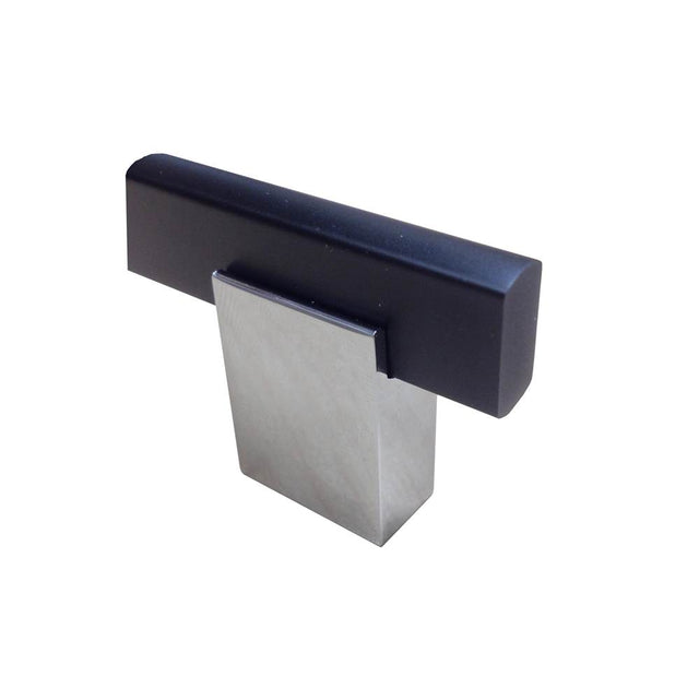 Richelieu America - Contemporary Metal and Aluminum Knob - 905 - Matte Black,Chrome