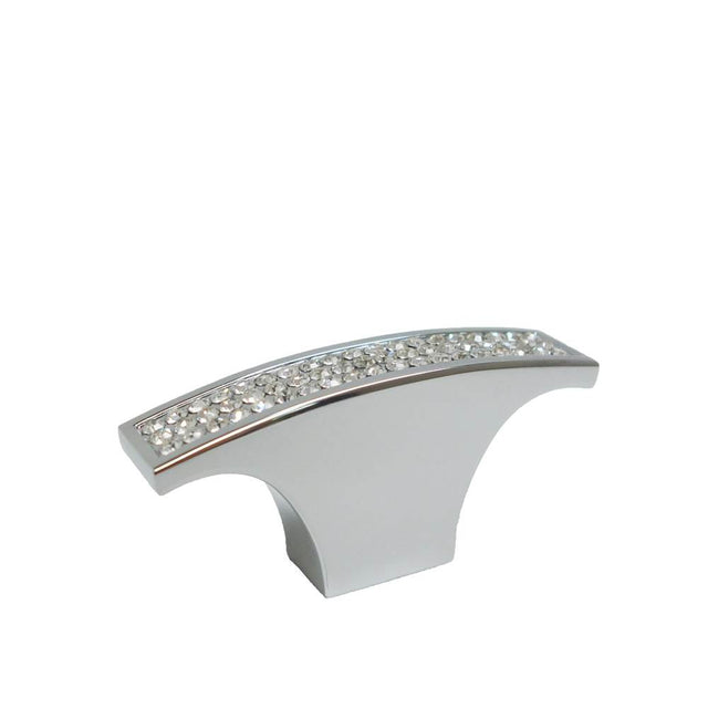 Richelieu America - Contemporary Metal and Crystal Knob - 1234 - Crystal,Chrome