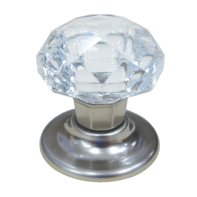 Richelieu America - Eclectic Crystal Knob - 1009 - Clear,Brushed Nickel
