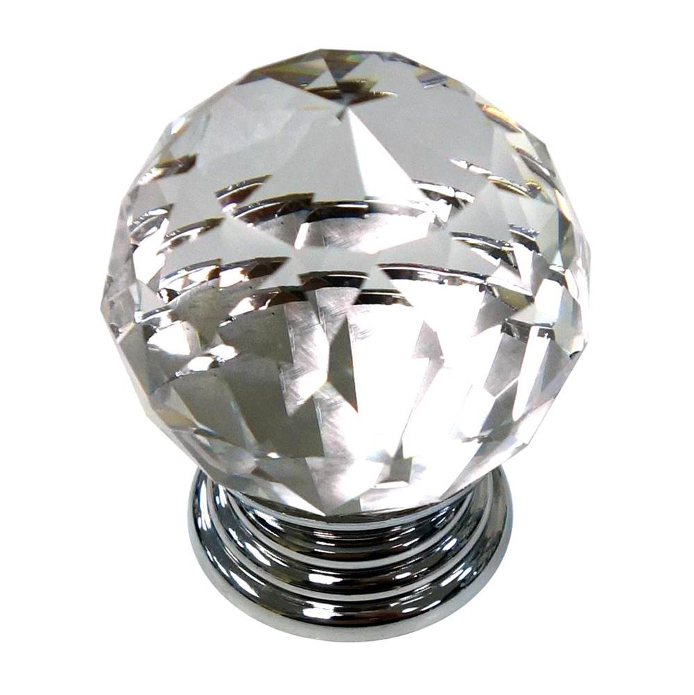 Richelieu America - Eclectic Acrylic Knob - 10088 - Clear,Chrome
