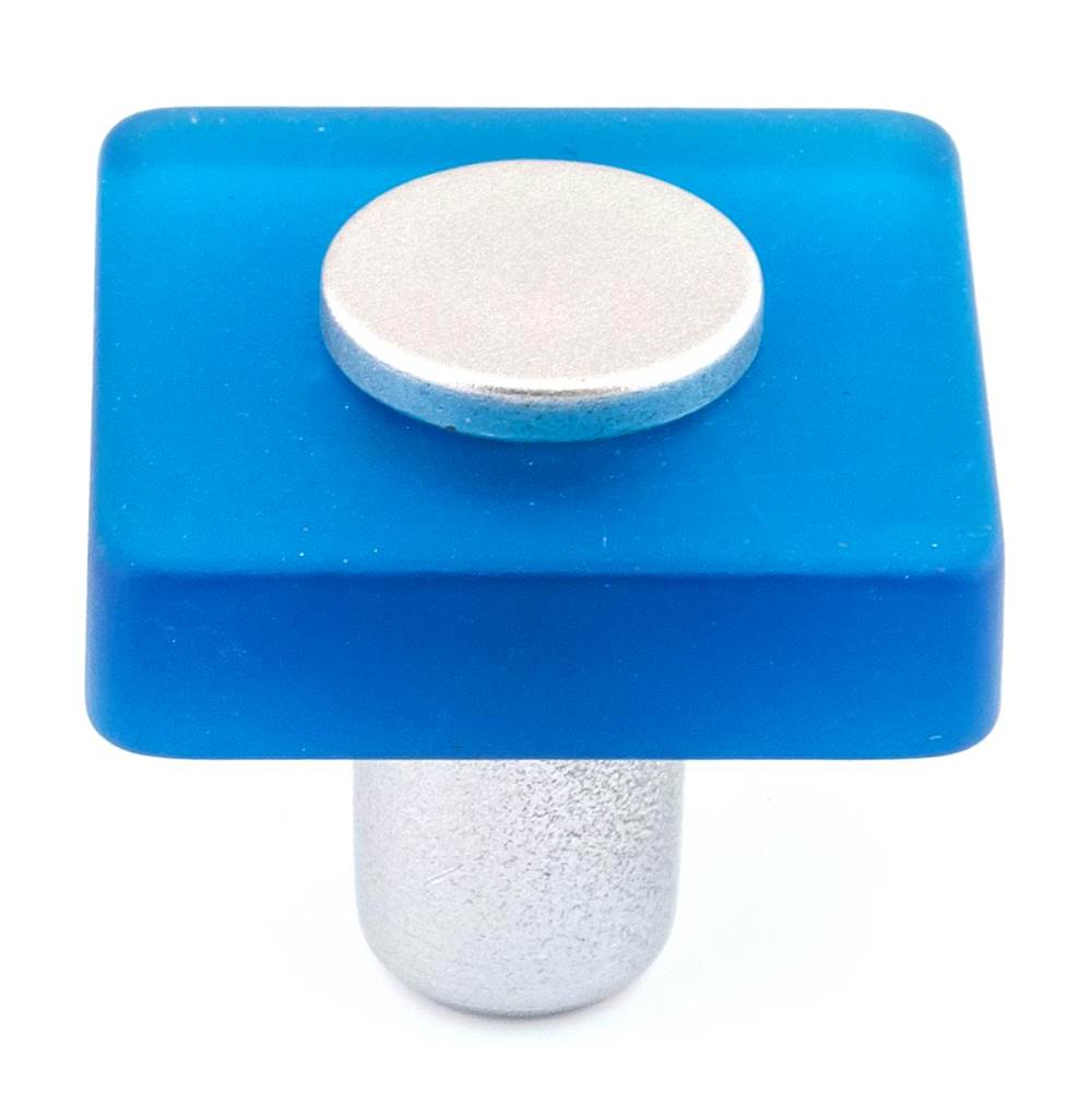 Richelieu America - Eclectic Plastic Knob -1225 - Frosted Blue