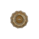 Contemporary Crystal and Brass Knob - 9993