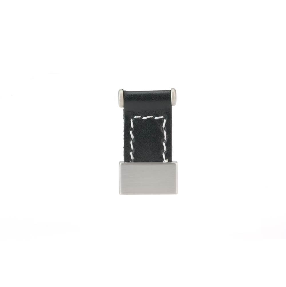 Contemporary Leather and Metal Knob - 745