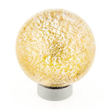 Richelieu America - Contemporary Murano Glass Knob - 4047 - Clear,Metallic Gold