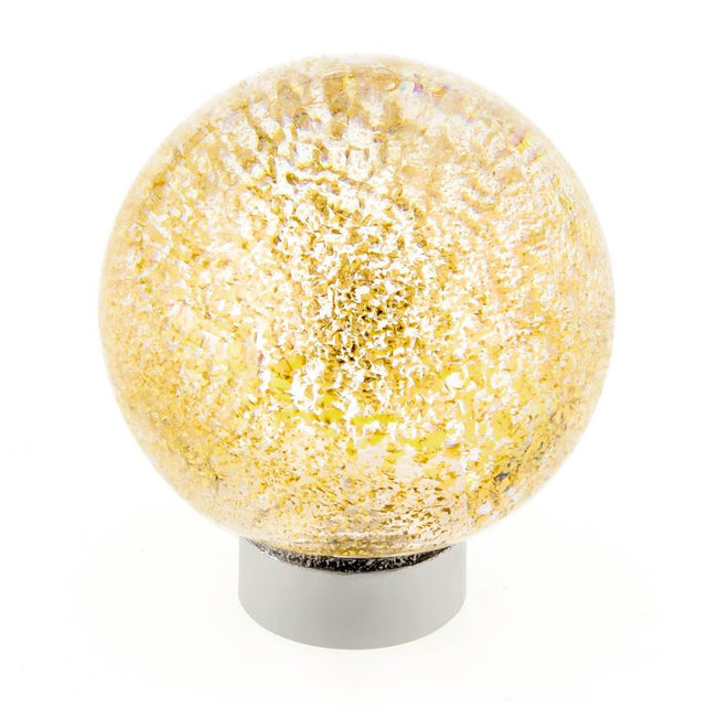 Richelieu America - Contemporary Murano Glass Knob - 4047 - Clear,Metallic Gold