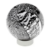 Richelieu America - Contemporary Murano Glass Knob - 4047 - Silver,Black