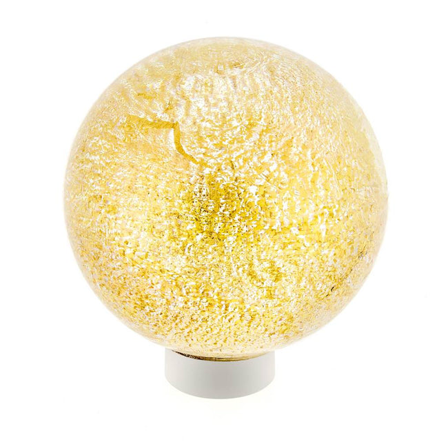 Richelieu America - Contemporary Murano Glass Knob - 4047 - Clear,Metallic Gold