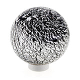 Richelieu America - Contemporary Murano Glass Knob - 4047 - Silver,Black