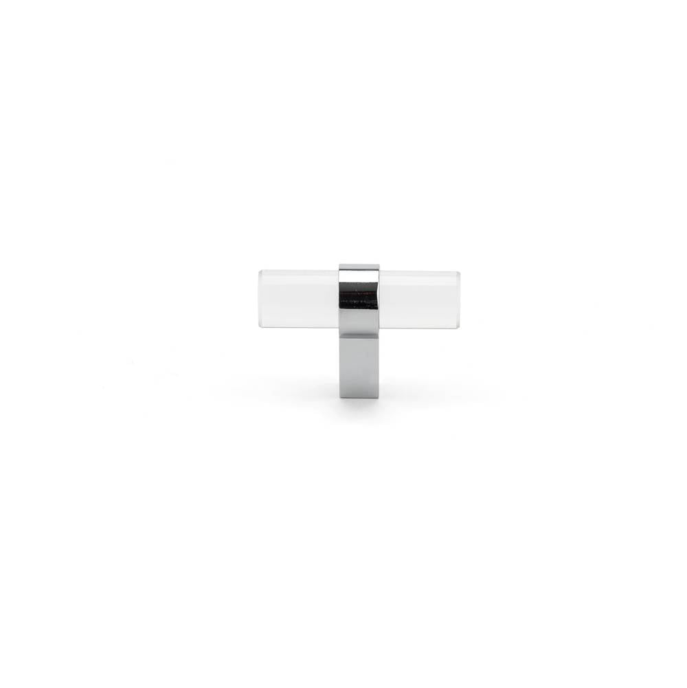 Contemporary Glass and Metal Knob - 0206