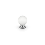 Richelieu America - Contemporary Glass Knob - 0330 - Frosted Clear,Chrome
