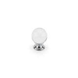 Richelieu America - Contemporary Glass Knob - 0330 - Clear,Chrome
