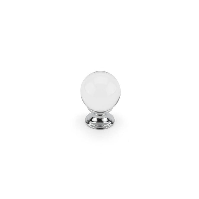 Richelieu America - Contemporary Glass Knob - 0330 - Clear,Chrome