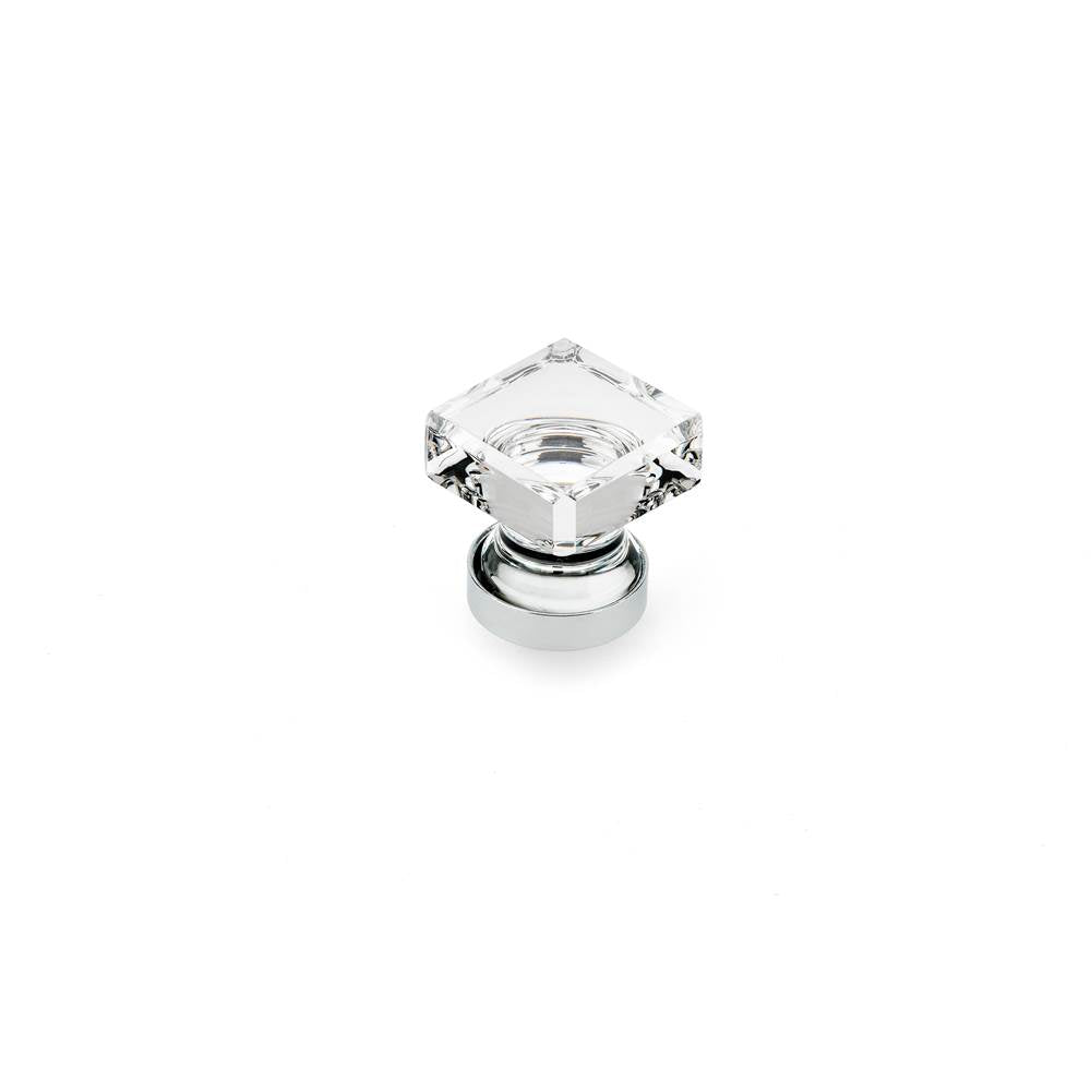 Richelieu America - Contemporary Glass Knob - 6926 - Clear,Chrome