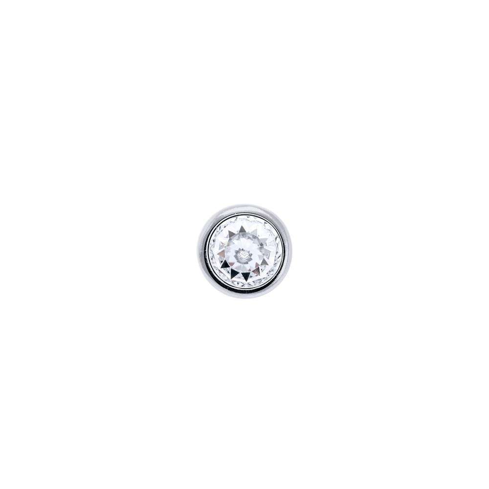 Contemporary Swarovski Crystal and Metal Knob - 217