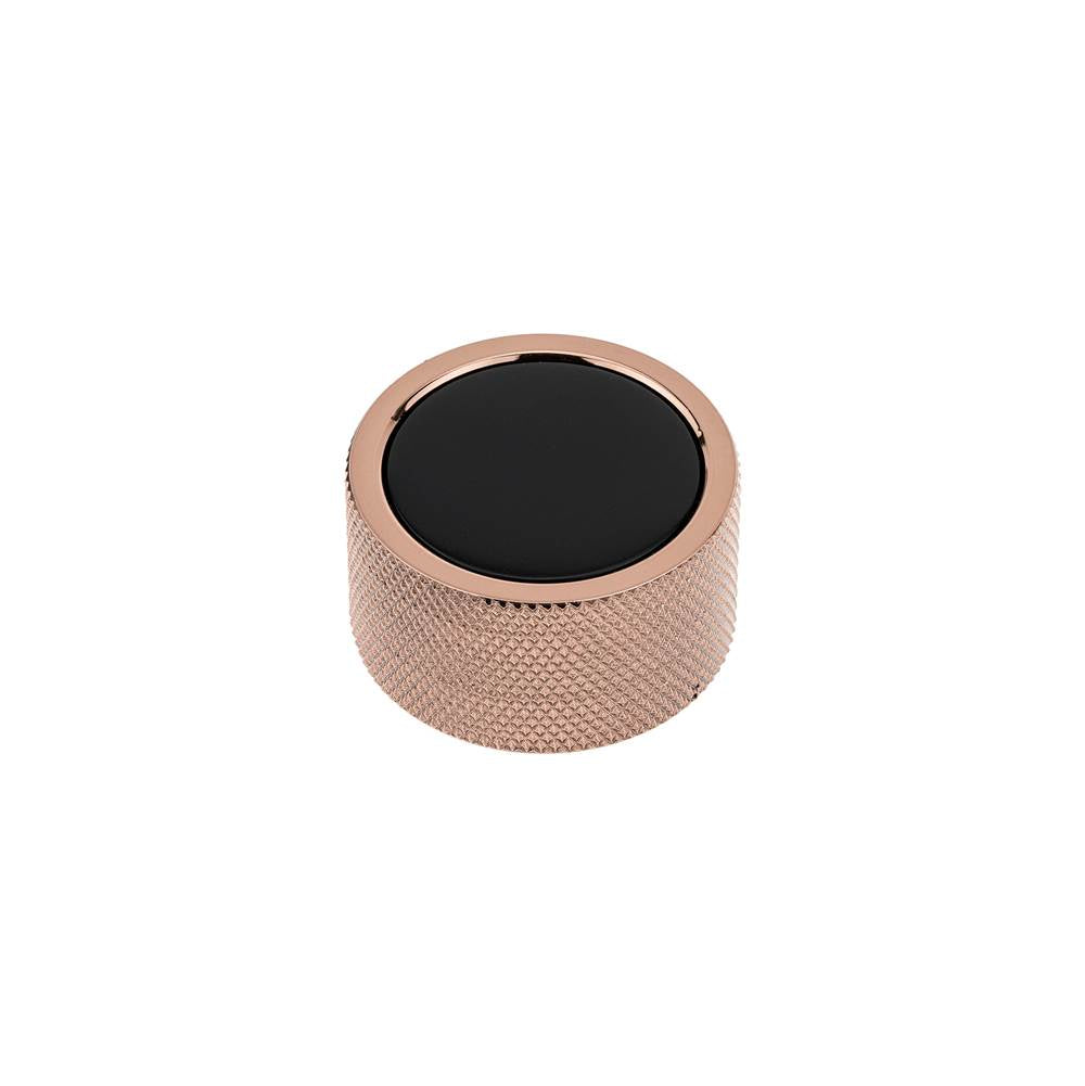 Richelieu America - Contemporary Metal Knob - 2065 - Matte Black,Bright Oriental Bronze