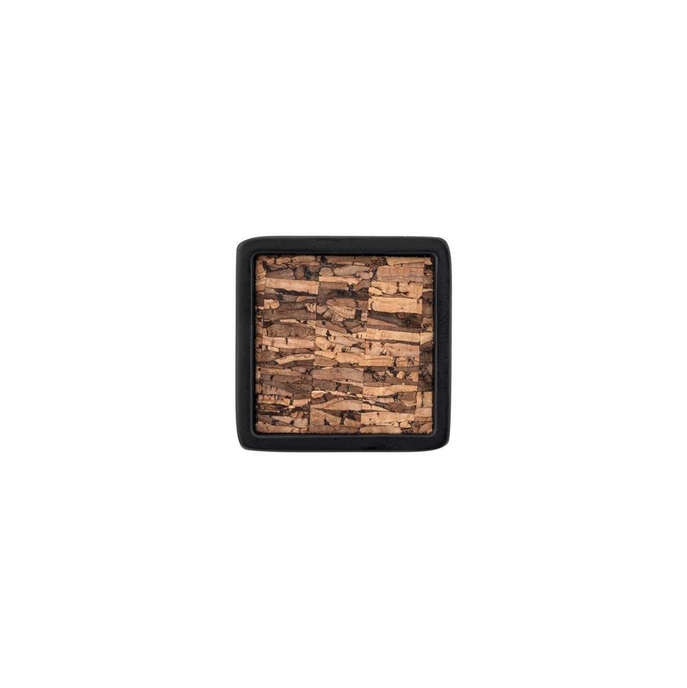 Contemporary Metal and Cork Knob - 5518