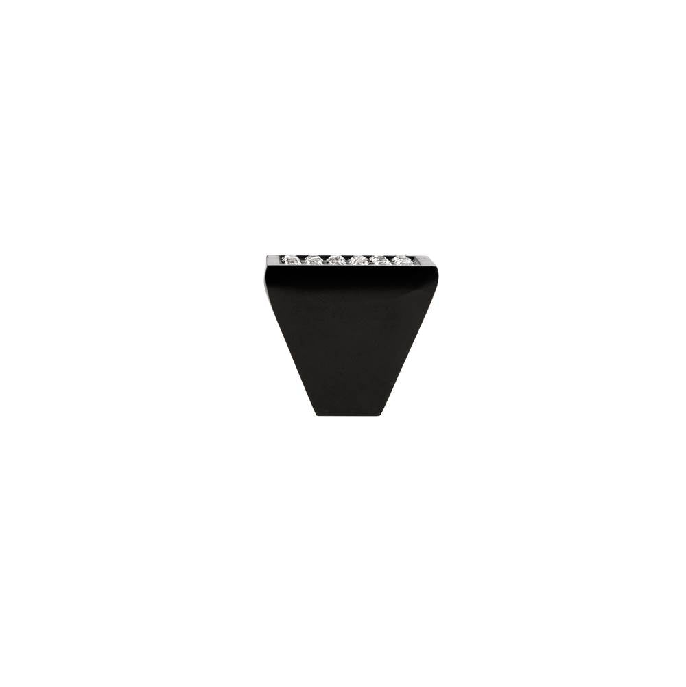Contemporary Metal and Crystal Knob - 1234
