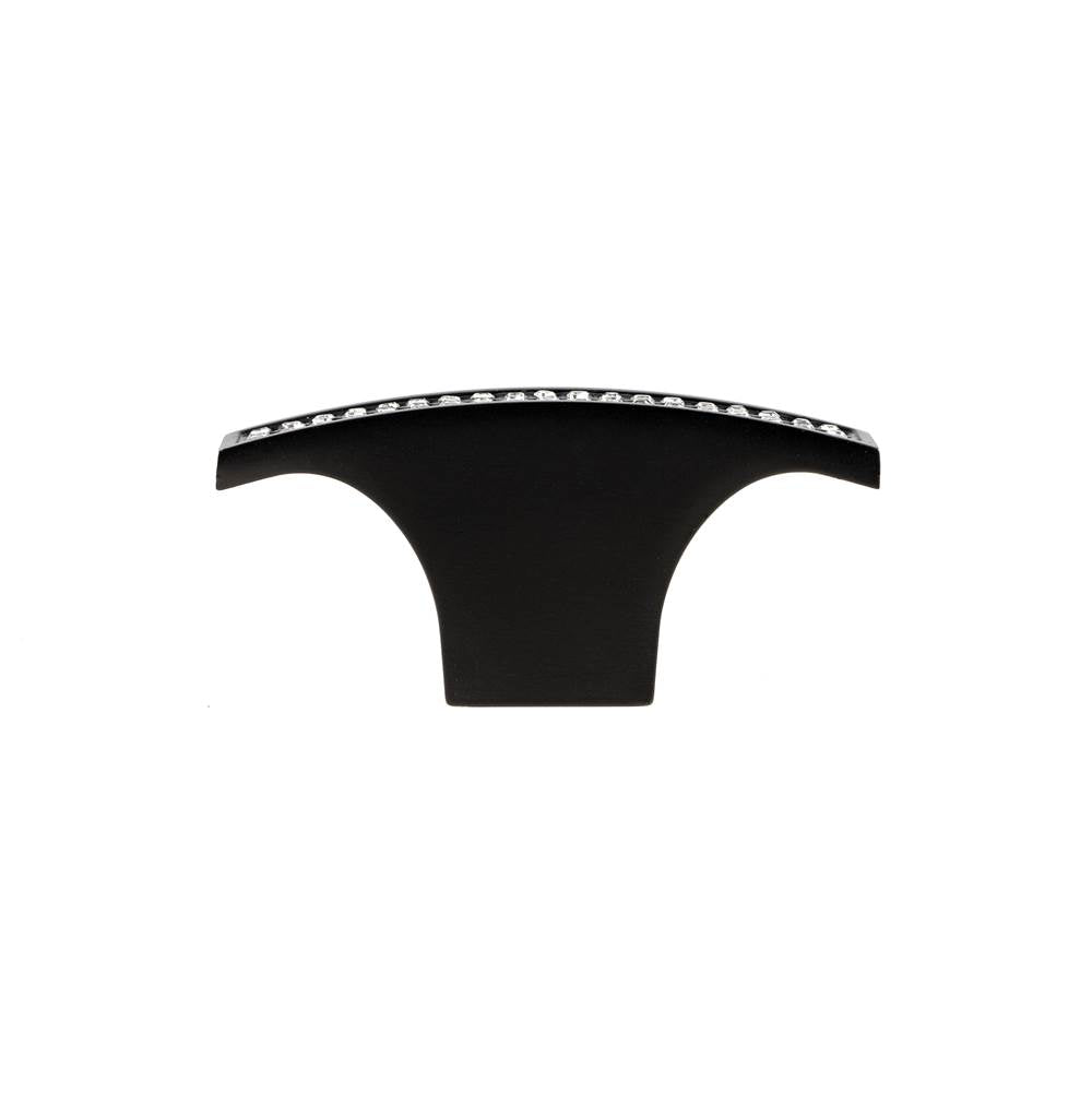 Contemporary Metal and Crystal Knob - 1234