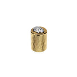 Richelieu America - Contemporary Metal and Crystal Knob - 5485 - Crystal,Zento Gold
