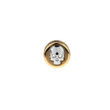 Contemporary Metal and Crystal Knob - 5485