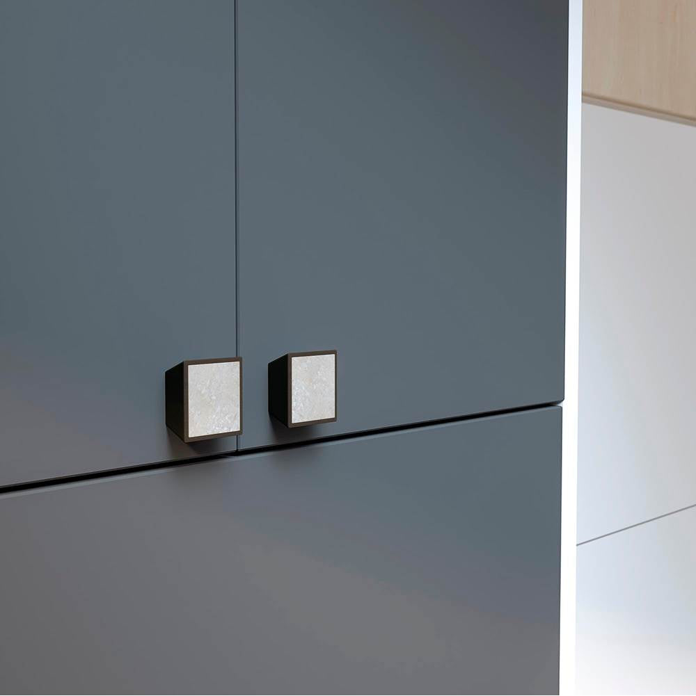 Contemporary Metal and Concrete Knob - 5858