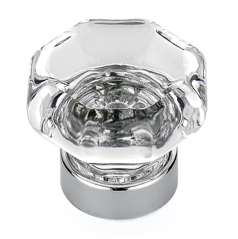 Richelieu America - Eclectic Crystal and Metal Knob - 1007 - Clear,Chrome