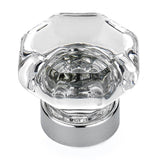 Richelieu America - Eclectic Crystal and Metal Knob - 1007 - Clear,Chrome