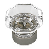 Richelieu America - Eclectic Crystal and Metal Knob - 1007 - Clear,Matte Nickel