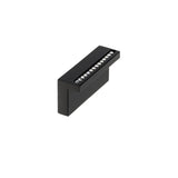 Richelieu America - Contemporary Aluminum and Swarovski Crystal Pull - 2790 - Clear,Matte Black