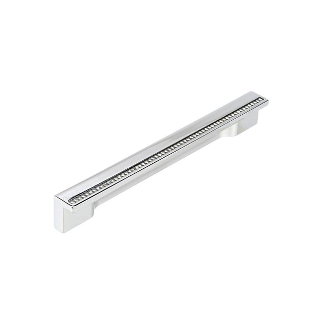 Richelieu America - Contemporary Aluminum and Swarovski Crystal Pull - 2790 - Clear,Chrome