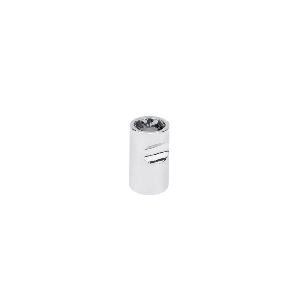 Richelieu America - Contemporary Swarovski Crystal and Metal Knob - 3075 - Smoked Crystal,Chrome