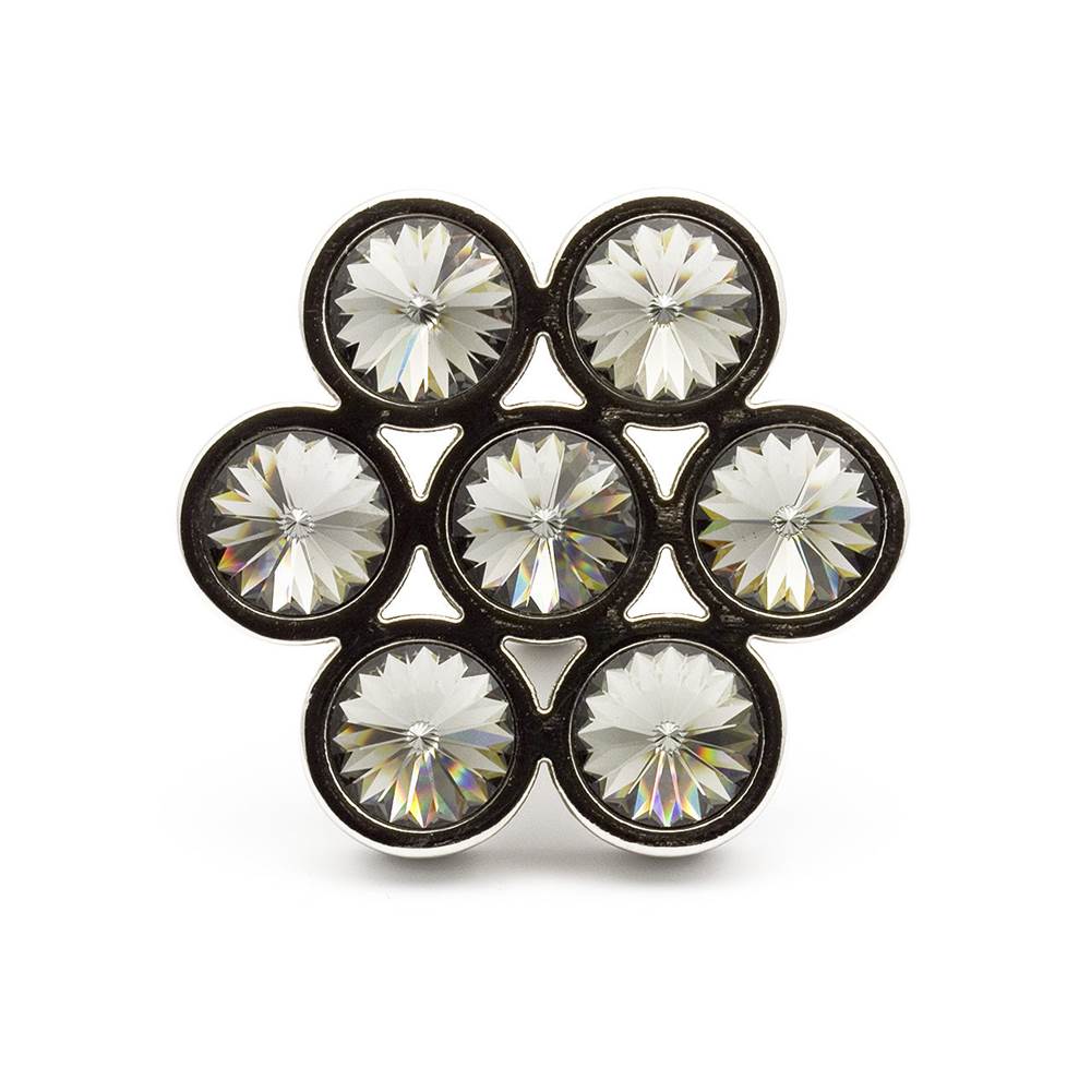 Contemporary Swarovski Crystal and Metal Knob - 3077