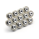 Contemporary Swarovski Crystal and Metal Pull - 3078