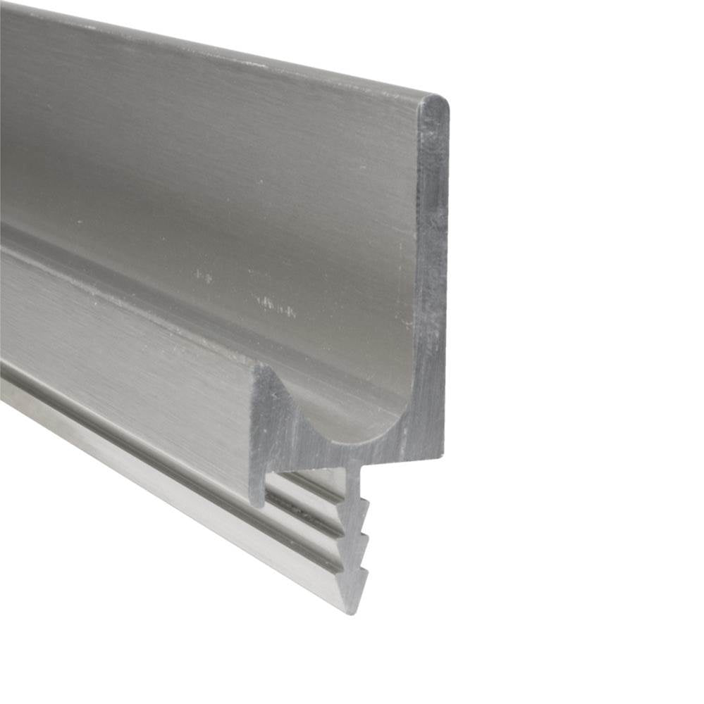 Richelieu America - Contemporary Handle in J Shape for 5/8'' Panel - 3188 - Satin Aluminum