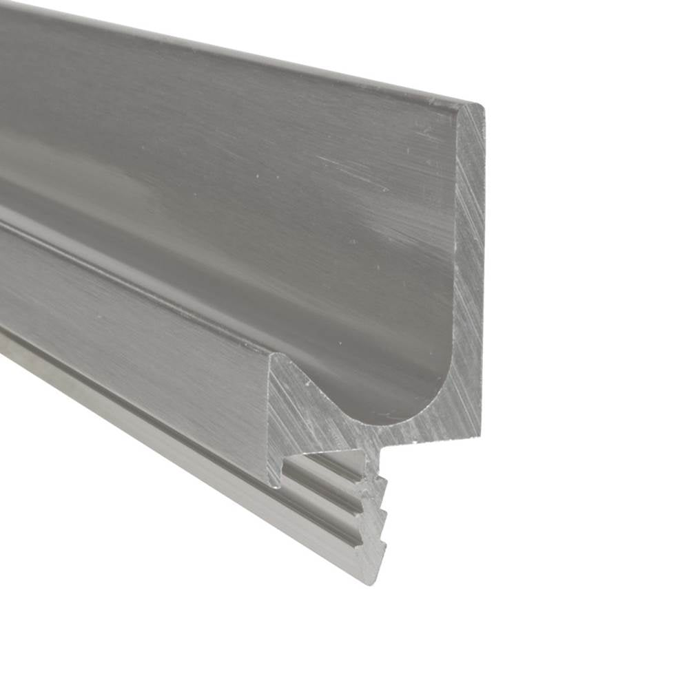 Richelieu America - Contemporary Pull Handle in J Shape for 3/4'' Panel - 3189 - Satin Aluminum