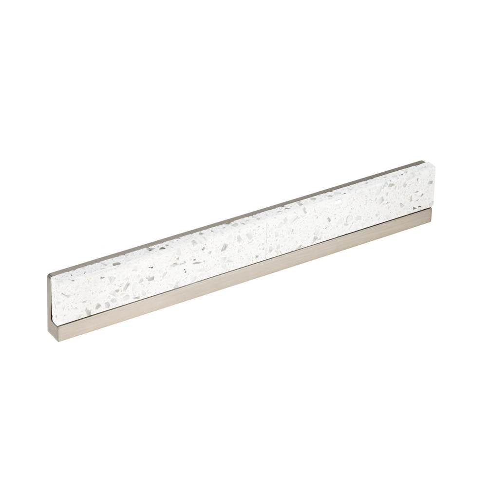 Richelieu America - Contemporary Terrazzo and Metal Pull - 4315 - White,Brushed Nickel