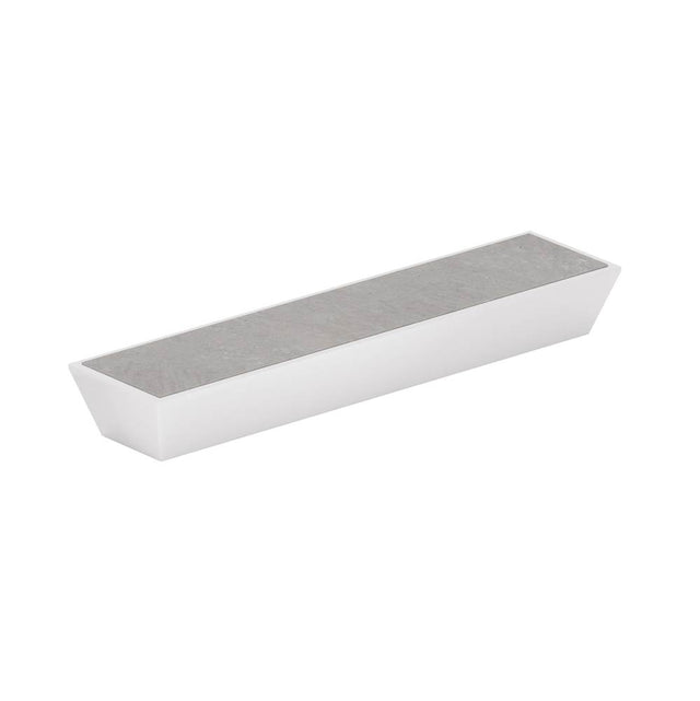 Richelieu America - Contemporary Metal and Concrete Pull - 5858 - Matte White,Concrete