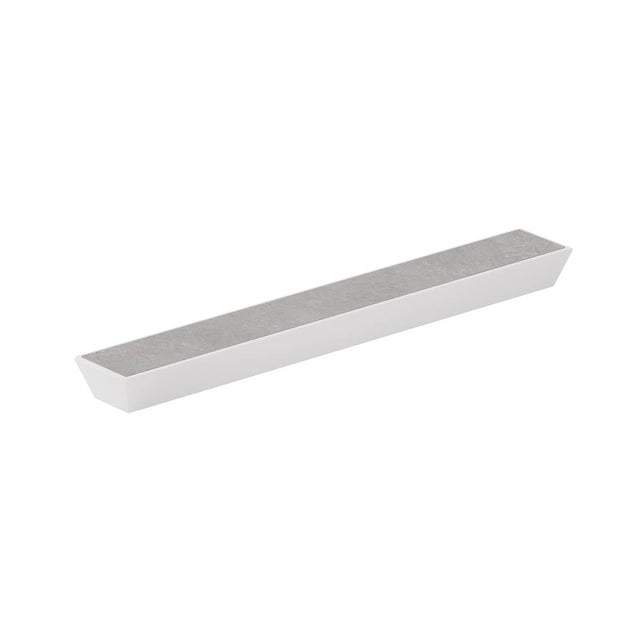 Richelieu America - Contemporary Metal and Concrete Pull - 5858 - Matte White,Concrete