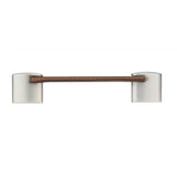 Contemporary Leather and Metal Pull - 745