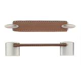 Contemporary Leather and Metal Pull - 745